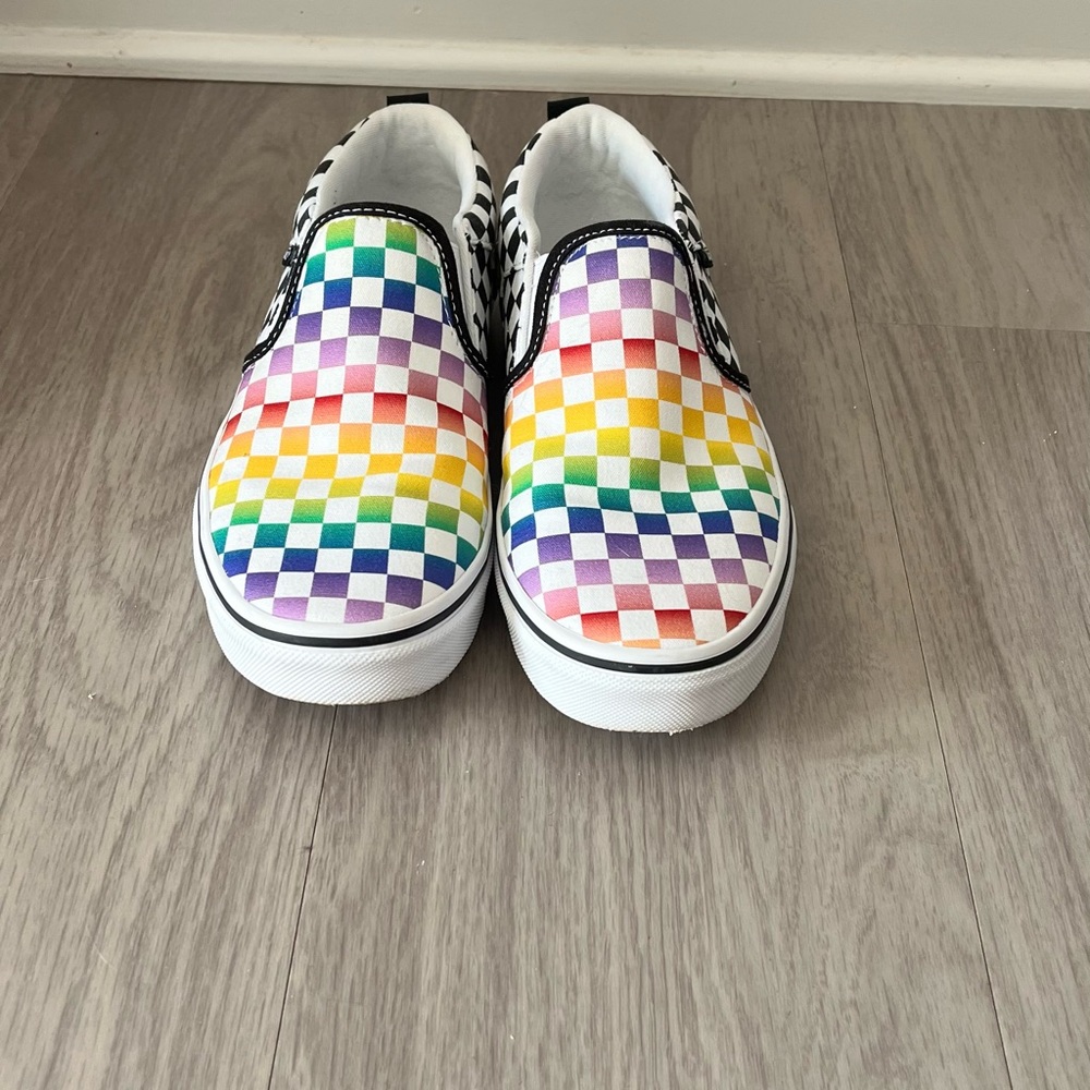 Vans Multicolor Checkered Kids Slip-On Sneakers